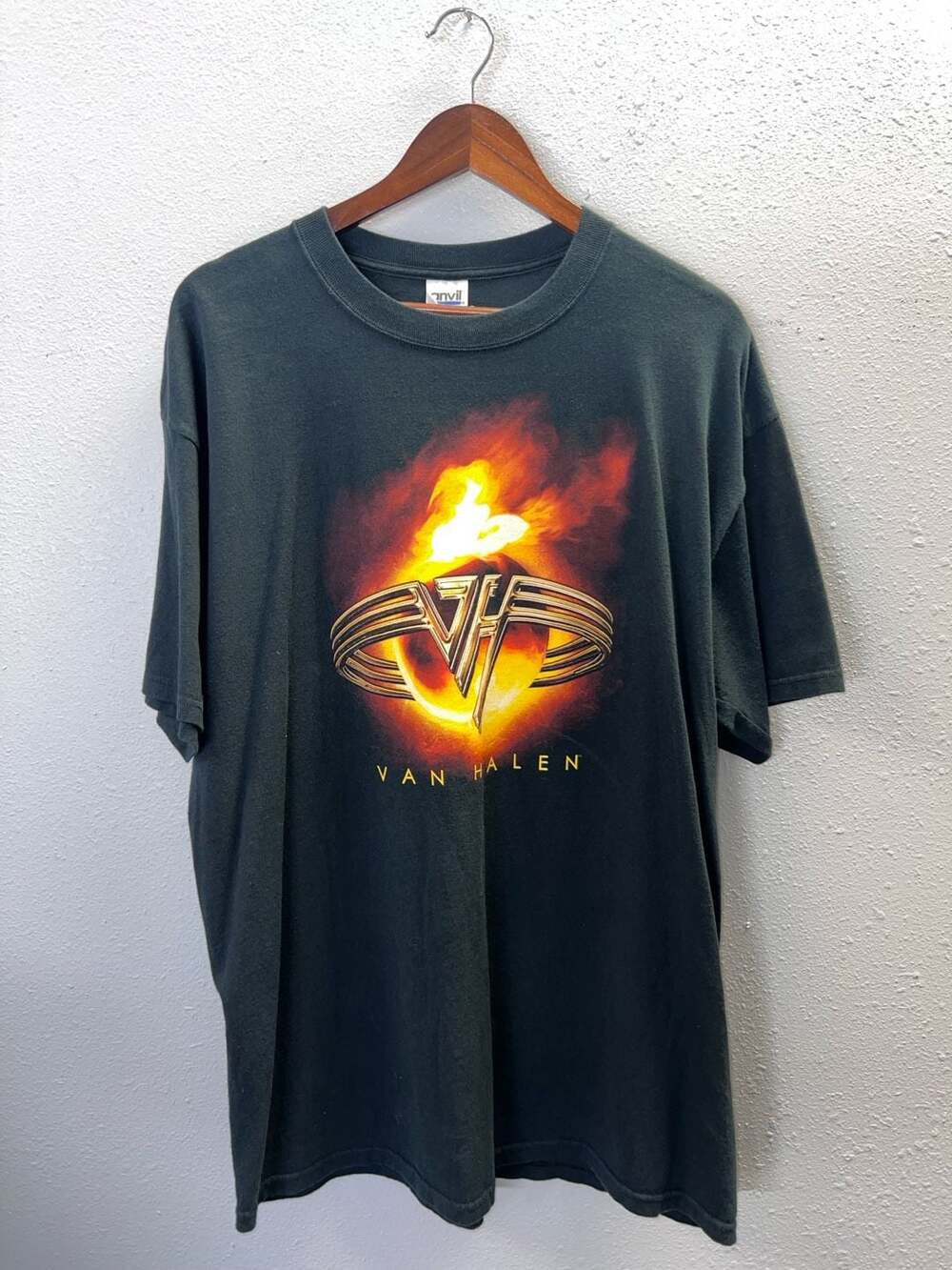 Vintage 2004 Van Halen Concert Tour T Shirt XL Anvil Black Band Graphic 0522